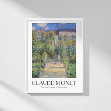 Monet Exhibition Garden Poster