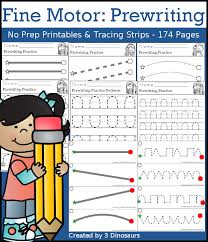 Dot trace or hollow letters. Free Prewriting Practice Solid Dashed Printables 3 Dinosaurs