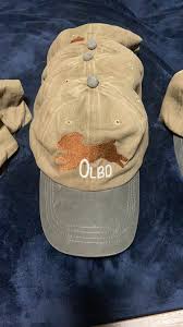 olbd canvas cap tan w grey brim w