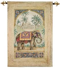 Exotic Elephant I Loom Woven Tapestry