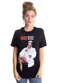 This basic instinct shirt features an image of sharon stone as femme fatale catherine tramell in the infamous interrogation scene. Basic Instinct Crossed Legs T Shirt Impericon Com De