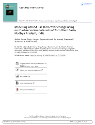 Pdf Modelling Of Land Use Land Cover Change Using Earth