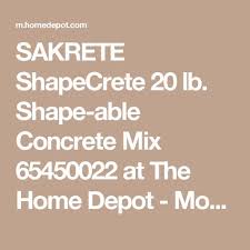 Sakrete Shapecrete 20 Lb Shape Able Concrete Mix Fairy