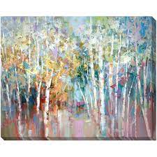multi color quakies trees canvas wall