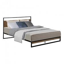 metal bed frame queen size mattress