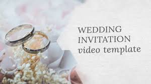 Muslim wedding psd album has got beautiful collection of psd background which can be easily edited and can be used for any indian functions. Wedding Invitation Video Template Editable Youtube