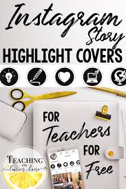 teaching insram highlight icon covers