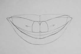 how to draw teeth and lips 7 easy