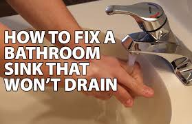 fix a bathroom sink that won t drain