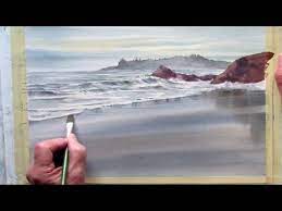 Painting Wet Sand In Watercolor