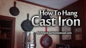 how to hang cast iron on a wall