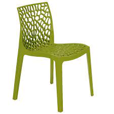 Stackable Side Chair In Anise Green