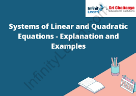 Systems Of Linear And Quadratic