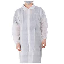 disposable lab coat with top pocket