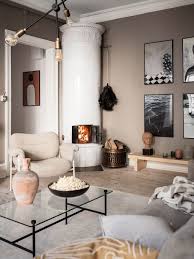 a stylish gray scandinavian apartment