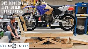 diy motorcycle lift build plans intro