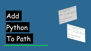 how to add python to windows path