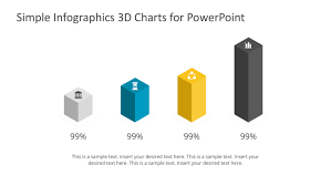 Simple Infographics 3d Charts For Powerpoint