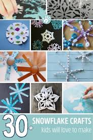 30 Easy Snowflake Crafts Kids Will