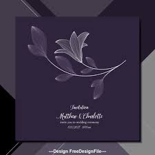 Invitation creator online crello make your own invitations completely free create amazing wedding, birthday, baby shower, and graduation invitation cards. Elegant Background Wedding Invitation Card Vector Free Download