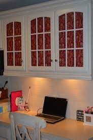 Cover Glass Cabinet Doors With Fabric