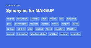 another word for makeup synonyms