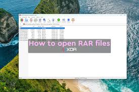 how to open and extract rar files on