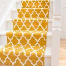 hall runner yellow trellis stair carpet
