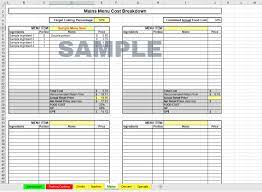 build you a custom food costing template