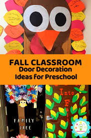 fall clroom door decoration ideas