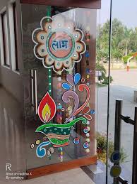 Glass Painting On Diwali Diwali