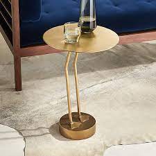 Brass Bird Modern Outdoor Side Table