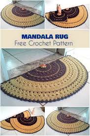 crochet half rugs pattern for beginners