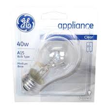 15206 Ge 40w 120v A15 E26 Incandescent Appliance Bulb Qty1 Dynamic Lamps