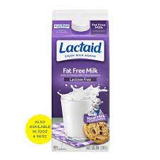 lactaid fat free lactose free milk