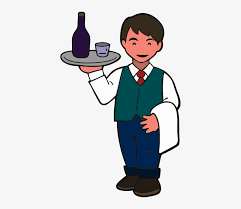 Waiters Clipart Imgs For Gt W - Serve Food And Beverage - 410x630 PNG  Download - PNGkit