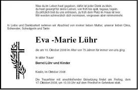 Eva -Marie Lühr-Kaslin, im Okt | Nordkurier Anzeigen