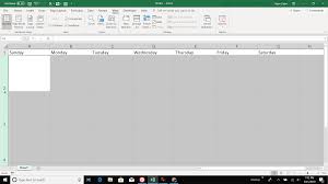 How To Make A Calendar In Excel