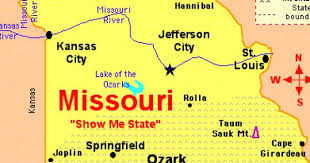 Map Of Mo Missouri River Missouri City Missouri