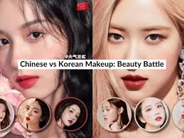 chinese vs korean makeup beauty battle