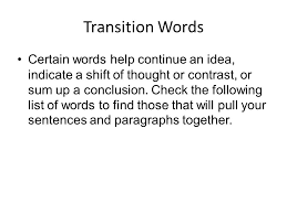 Essay Help Transition Words Graduate Thesis Paper To Purchase