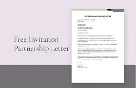 business invitation letter template in