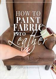 how to make fabric look like leather