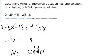 Given Equation Has One Solution