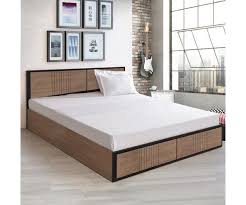 patric engineerwood queen size bed with