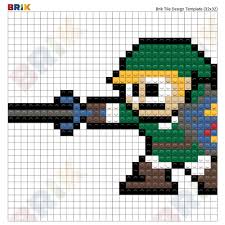 Let s pixel 32x32 rpg enemies pixelart. Link Sword Zelda Pixel Art Brik