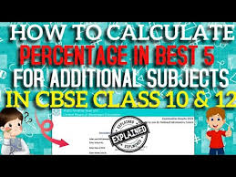 cbse cl 10 percene calculation