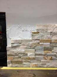 how to install stacked stone tile