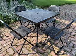 5pc Black Vintage Wrought Iron Patio