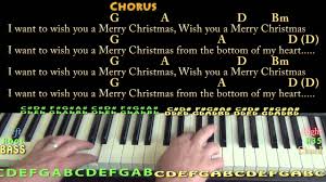 Feliz Navidad Piano Cover Lesson With Chords And Lyrics G A D Bm